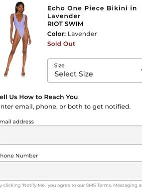 Riot Swim Echo One-Piece in Lavender Hue
